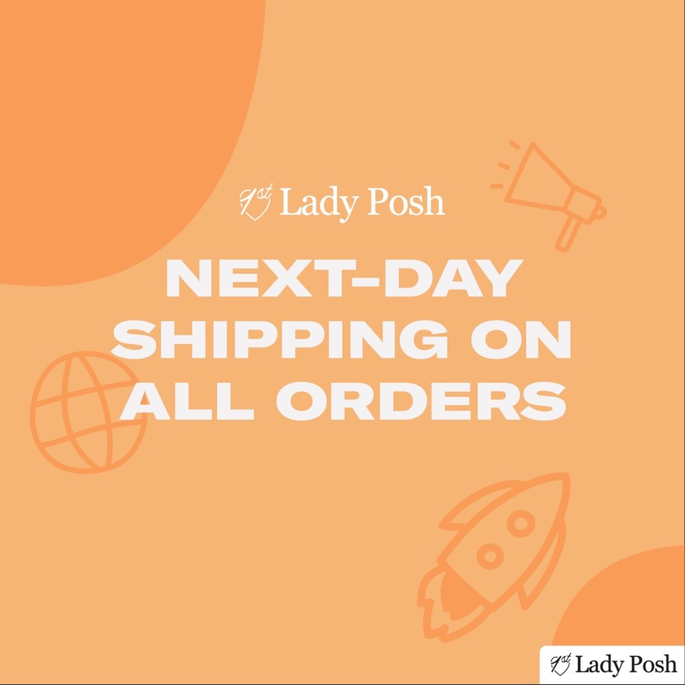 Same day or next day shipping on all orders 📦 🤩